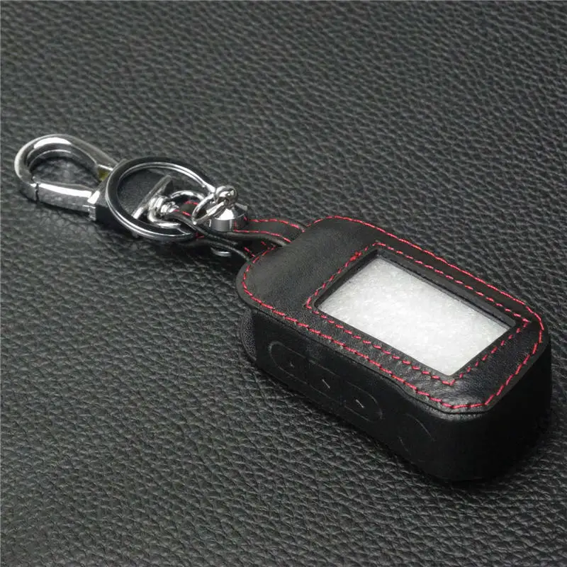 Чехол jingyuqin для пульта дистанционного управления автомобильной сигнализацией A93, кожаный, с ЖК-дисплеем