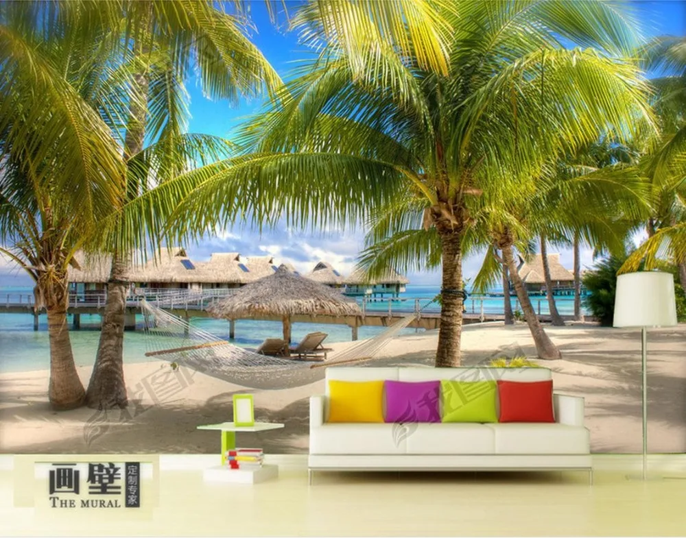 

Пользовательские 3d фотообои для гостиной, Эгейское море, пейзаж, Современный 3d пейзаж, Настенные обои-рулон-Размер