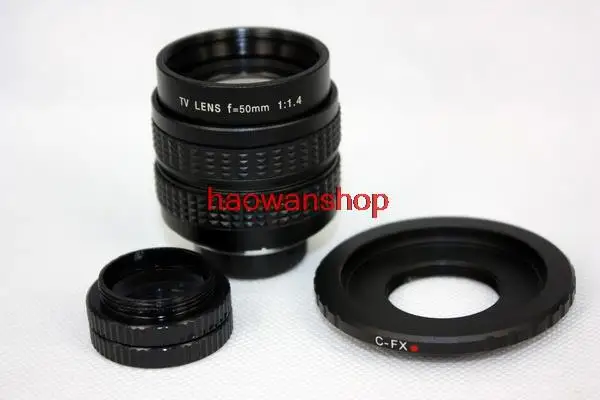 50mm F1.4 CCTV TV Movie Lens c mount for Fujifilm X-E2/X-E1/X-Pro1/X-M1/X-A2/X-A1/X-T1 camera
50mm F1.4 CCTV TV Movie Lens c mount for Fujifilm X-E2/X-E1/X-Pro1/X-M1/X-A2/X-A1/X-T1 camera