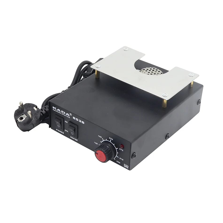 Тепловая станция KADA 853B, 220 В, 540 Вт, станция предварительного нагрева BGA PCB BGA, станция переработки предварительного нагрева/станция для распайки горячим воздухом
Тепловая станция KADA 853B, 220 В, 540 Вт, станция предварительного нагрева BGA PCB BGA, станция переработки предварительного нагрева/станция для распайки горячим воздухом