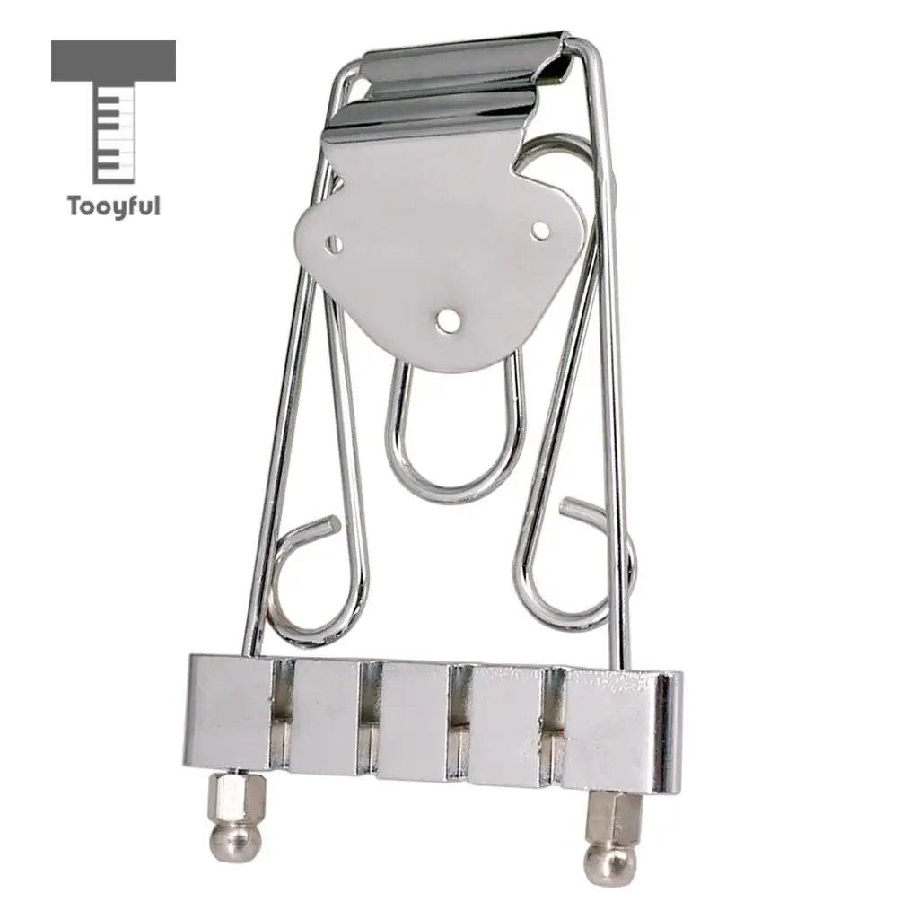 Tooyful Bass Trapeze Tailpiece Bridge Wired Frame Semi Hollow for 4 String Electric Bass Instrument Parts Accessories
Tooyful Bass Trapeze Tailpiece Bridge Wired Frame Semi Hollow for 4 String Electric Bass Instrument Parts Accessories