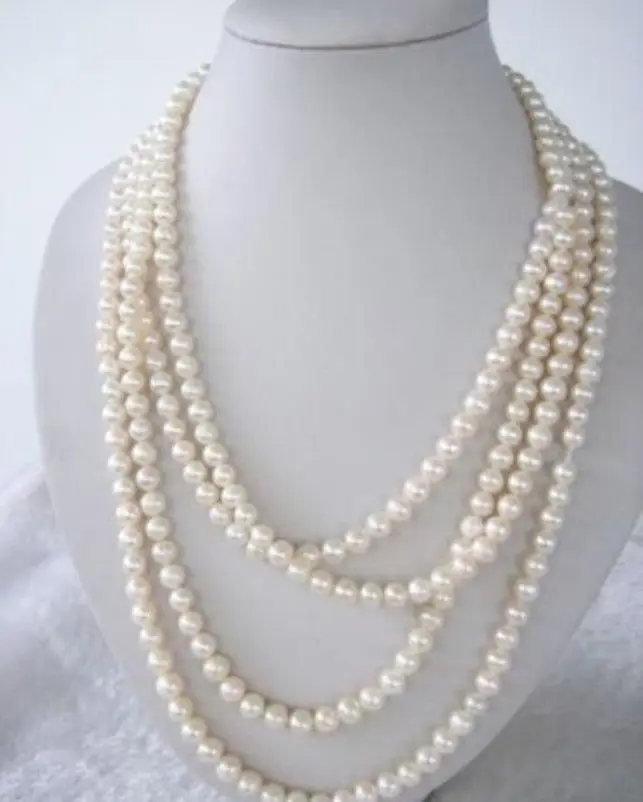 SUPER LONG 100 INCH WHITE FRESHWATER REAL PEARL NECKLACE 7-8MM ^^@^Noble style Natural Fine jewe FREE SHIPPING
SUPER LONG 100 INCH WHITE FRESHWATER REAL PEARL NECKLACE 7-8MM ^^@^Noble style Natural Fine jewe FREE SHIPPING