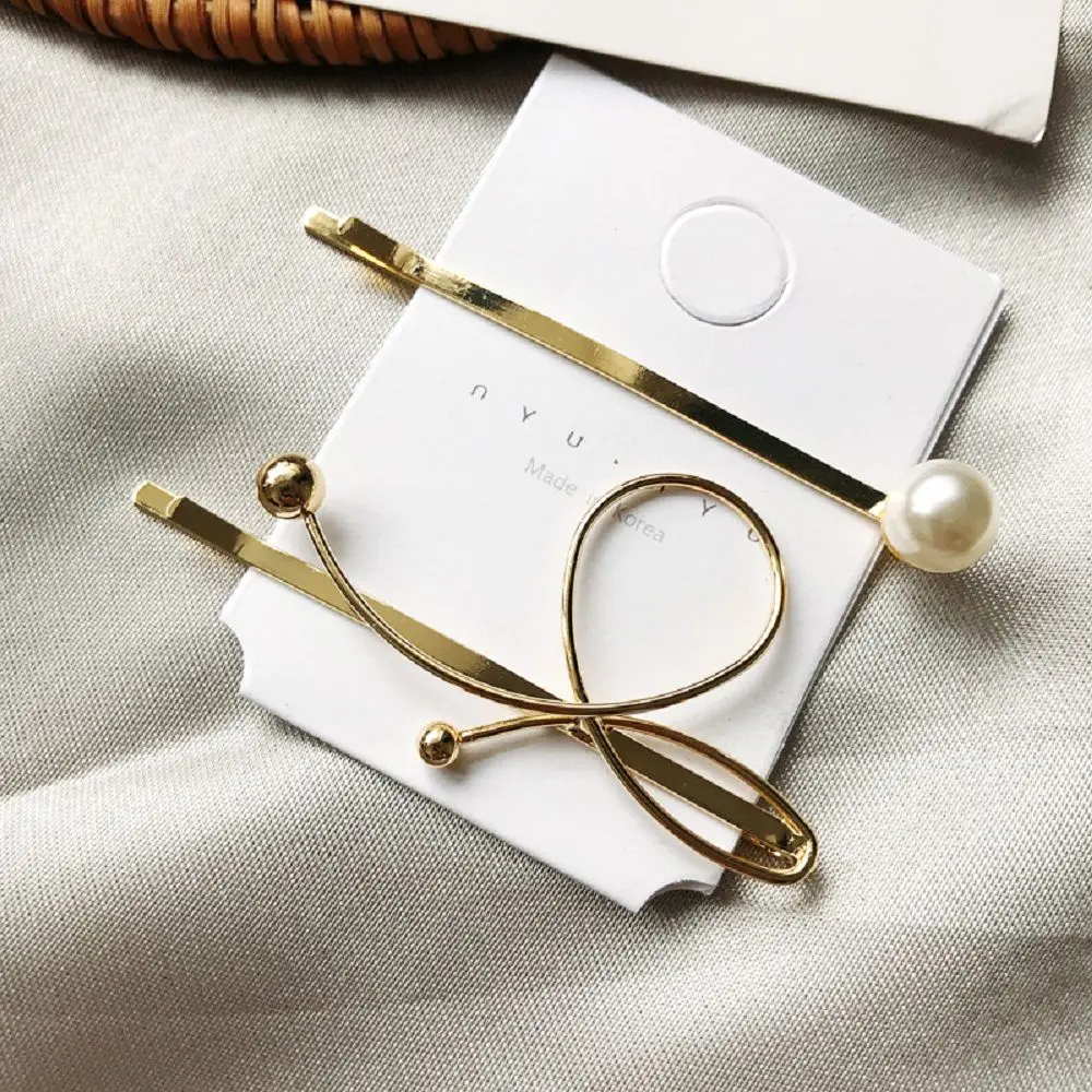 Vintage 1SET Korea Minimalist Metal Hair Clips for Women Imitiation Pearl Bowknot Hairpin Gold Silver Color Hair Accessories
Vintage 1SET Korea Minimalist Metal Hair Clips for Women Imitiation Pearl Bowknot Hairpin Gold Silver Color Hair Accessories