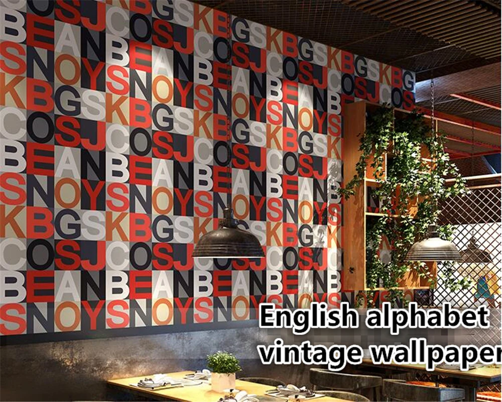 beibehang wall papers home decor Vintage wallpaper 3D letters home indoor barber shop restaurant wallpaper for walls in rolls
beibehang wall papers home decor Vintage wallpaper 3D letters home indoor barber shop restaurant wallpaper for walls in rolls