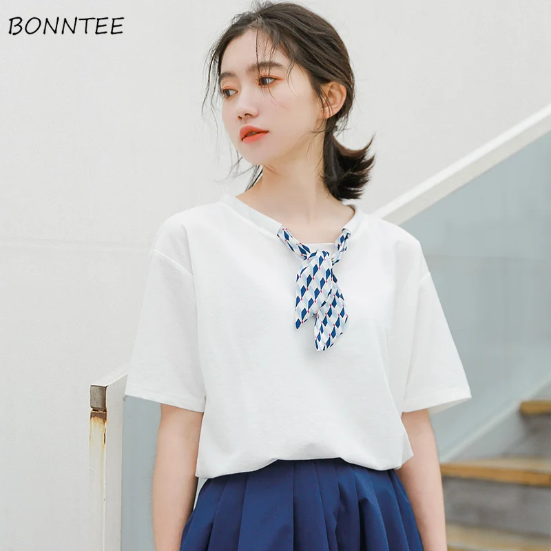 T-shirts Women Student Leisure Daily Short Sleeve All-match Top Womens Elegant Loose T-shirt High Quality Korean Clothing Ladies
T-shirts Women Student Leisure Daily Short Sleeve All-match Top Womens Elegant Loose T-shirt High Quality Korean Clothing Ladies