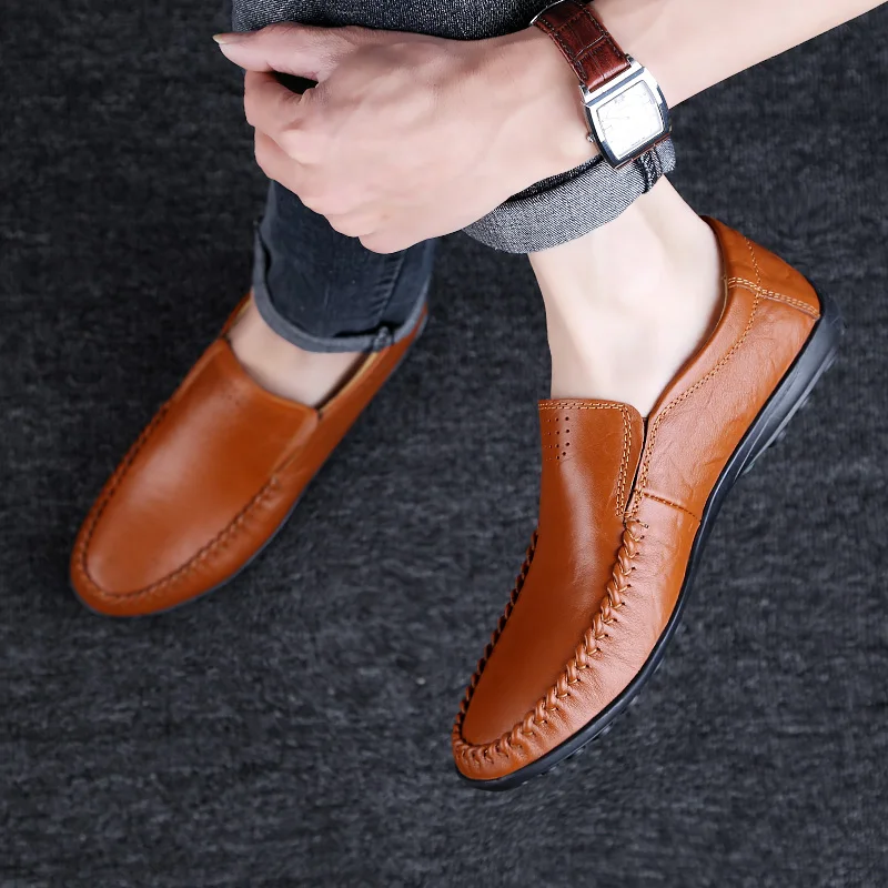 Full Grain Leather Men Flats Handmade Plus Size Soft Men Loafers Moccasins Slip On Male Shoes Men Zapatos Hombre Dropshipping
Full Grain Leather Men Flats Handmade Plus Size Soft Men Loafers Moccasins Slip On Male Shoes Men Zapatos Hombre Dropshipping