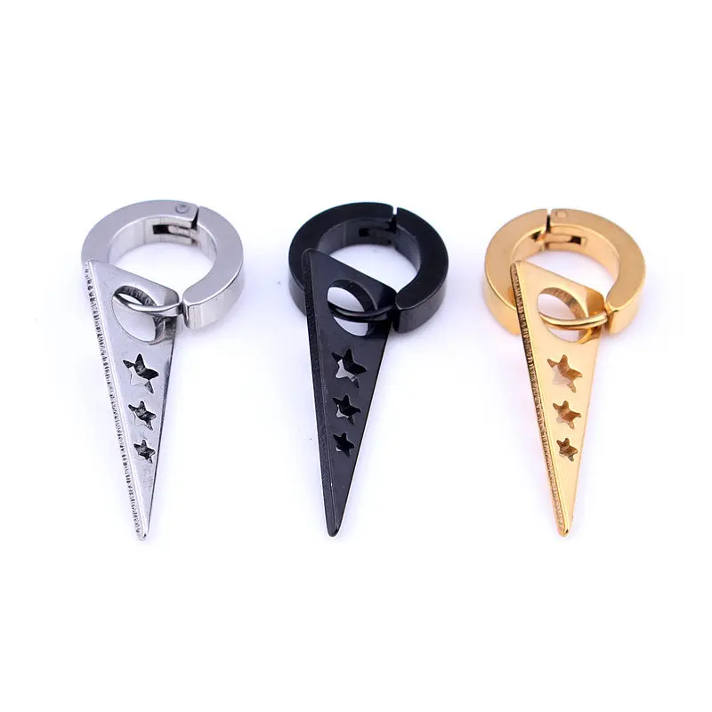 stainless steel men punk stud earrings small circle round earring with triangle star hollow dangle fashion body piercing jewelry
stainless steel men punk stud earrings small circle round earring with triangle star hollow dangle fashion body piercing jewelry
