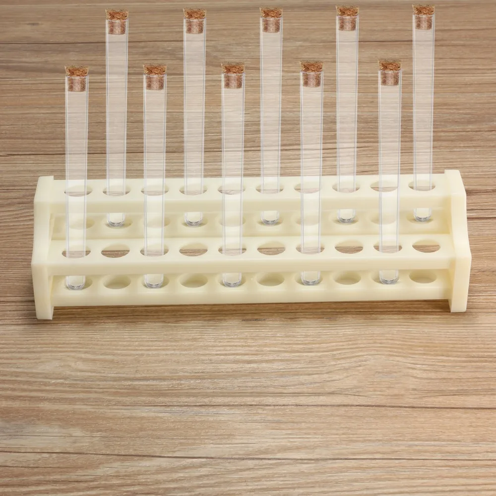 Kicute White 20Holes Laboratory Test Tube Rack Plastic in Test Tube 15mm Tubing Holder Rack For School Laboratory Equipment Lab
Kicute White 20Holes Laboratory Test Tube Rack Plastic in Test Tube 15mm Tubing Holder Rack For School Laboratory Equipment Lab