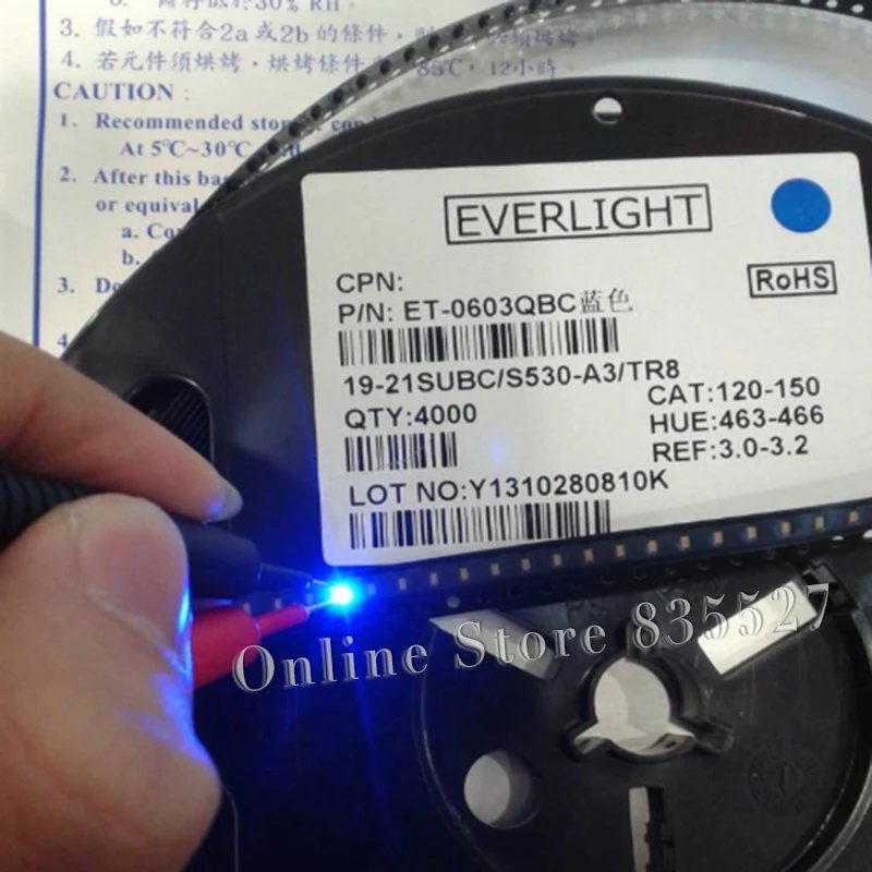 1000 шт./лот (Make EVER LIGHT ) 1608 0603 синие SMD светодиодные лампы, яркие светодиодные светоизлучающие диоды 120-150mcd
1000 шт./лот (Make EVER LIGHT ) 1608 0603 синие SMD светодиодные лампы, яркие светодиодные светоизлучающие диоды 120-150mcd