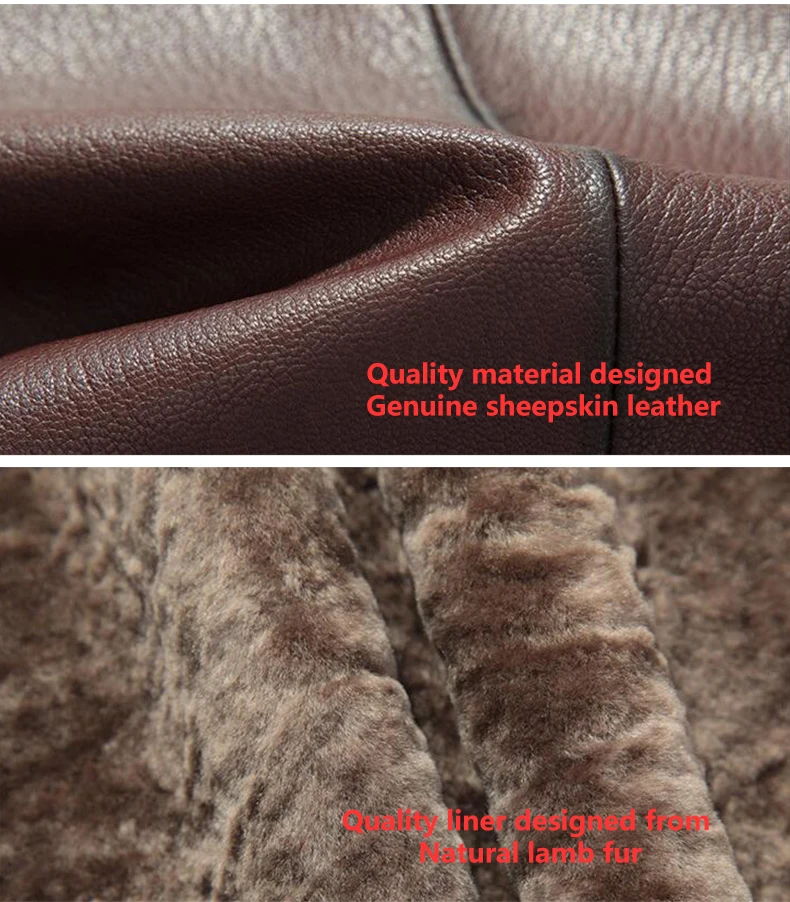 Autumn Winter Genuine Sheepskin Leather Jacket Natural Lamb Fur Liner Parka Coat Men Real Leather Shearling Fur Jacket/Coat A185
Autumn Winter Genuine Sheepskin Leather Jacket Natural Lamb Fur Liner Parka Coat Men Real Leather Shearling Fur Jacket/Coat A185
