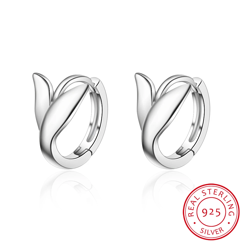 100% Real 925 Sterling Silver Earrings For Women Fish Tail Mermaid Round Small Hoop Earring Huggies Minimalist Jewelry
100% Real 925 Sterling Silver Earrings For Women Fish Tail Mermaid Round Small Hoop Earring Huggies Minimalist Jewelry