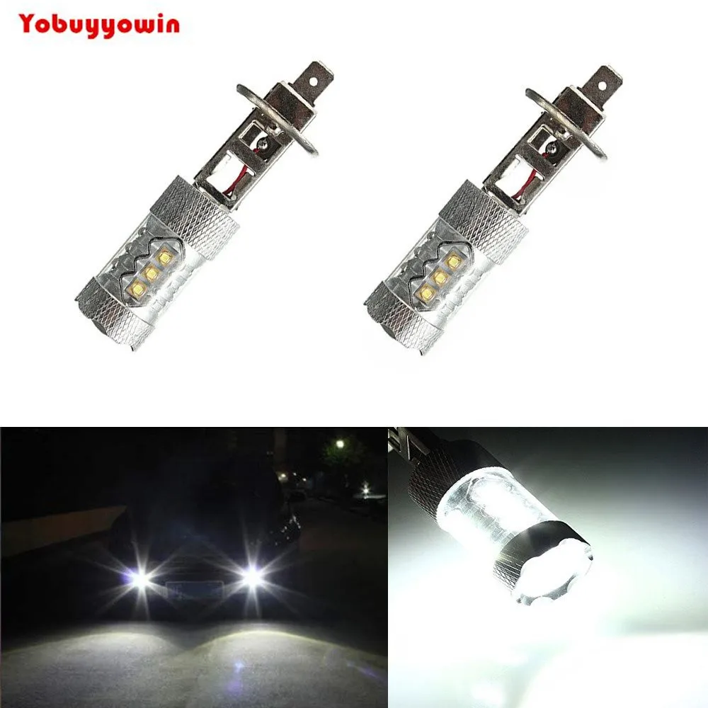 2x New H1 80W Cree Chips LED Fog Tail Turn DRL Head Car Light Lamp Super Bright White
2x New H1 80W Cree Chips LED Fog Tail Turn DRL Head Car Light Lamp Super Bright White