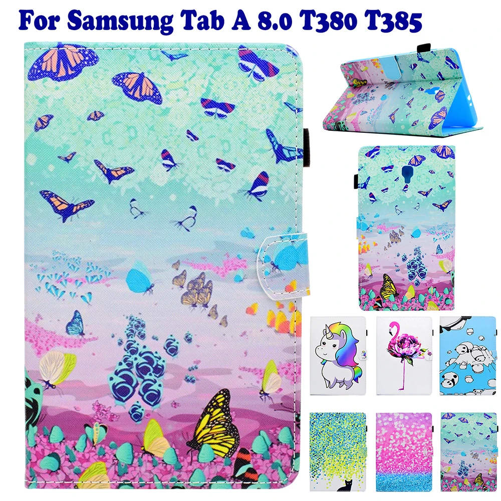 Модный флип-чехол из искусственной кожи с рисунком фламинго для Samsung Tab A 8,0 T380 T385, милый чехол для планшета
Модный флип-чехол из искусственной кожи с рисунком фламинго для Samsung Tab A 8,0 T380 T385, милый чехол для планшета
