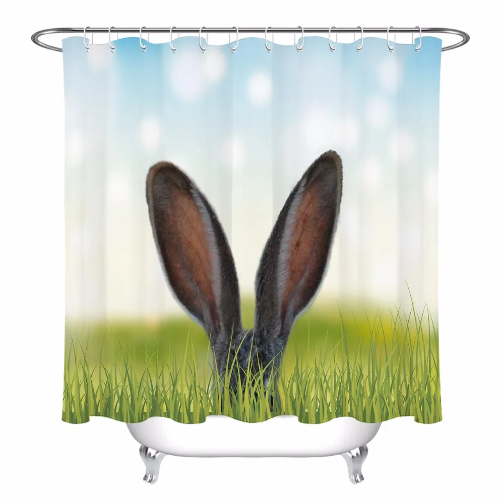 Green Grass And Rabbit Ears Shower Curtain Landscape Bathroom Extra Long Waterproof Washable Polyester Fabric for Bathtub Decor
Green Grass And Rabbit Ears Shower Curtain Landscape Bathroom Extra Long Waterproof Washable Polyester Fabric for Bathtub Decor