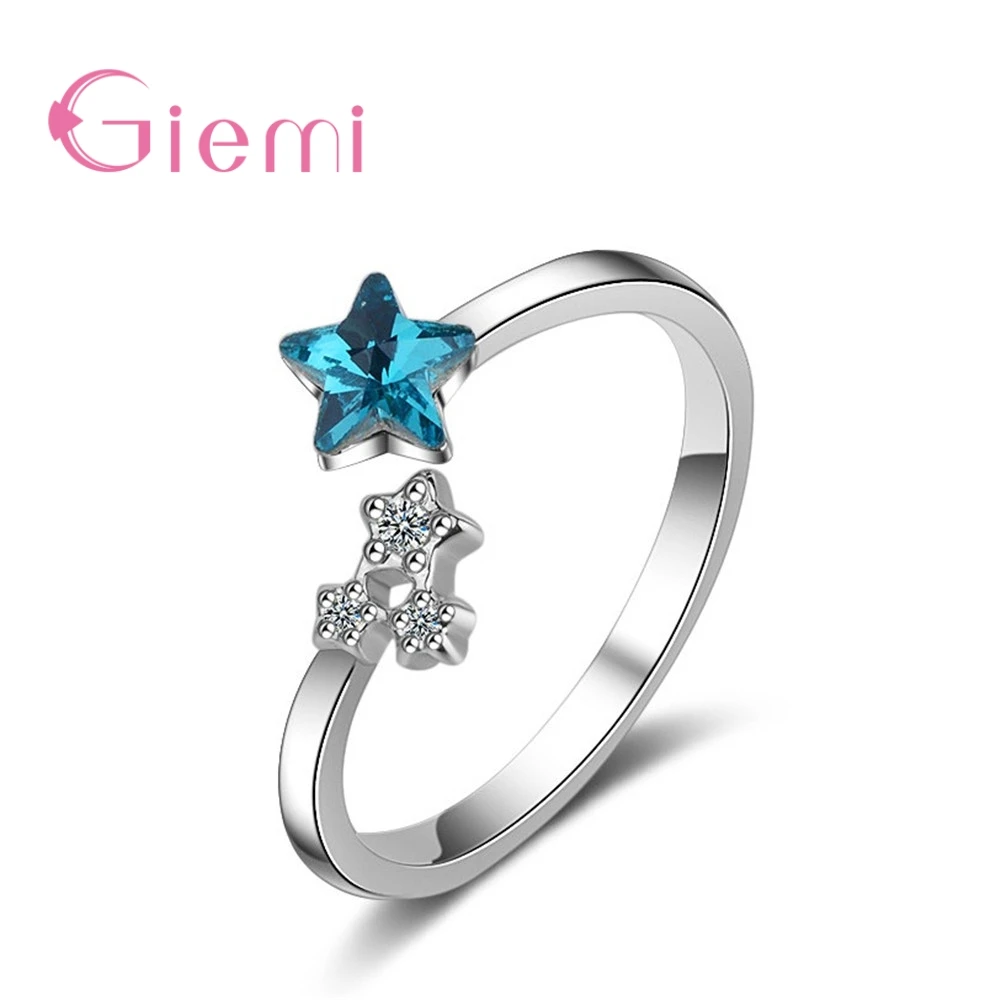 New Popular Beautiful Star Cubic Zirconia Real 925 Sterling Silver Opening Finger Rings For Women Ladies Crystal Jewelry
New Popular Beautiful Star Cubic Zirconia Real 925 Sterling Silver Opening Finger Rings For Women Ladies Crystal Jewelry