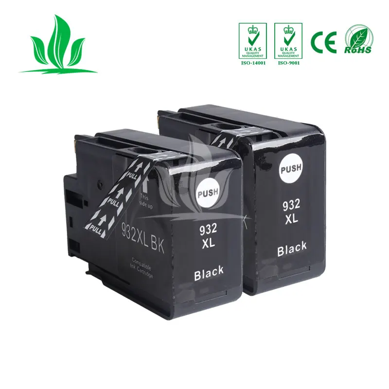 2 шт. 932XL 933XL совместимые картриджи для hp OfficeJet 6100 6600 6700 7110 7610 7612 932 933 принтер
