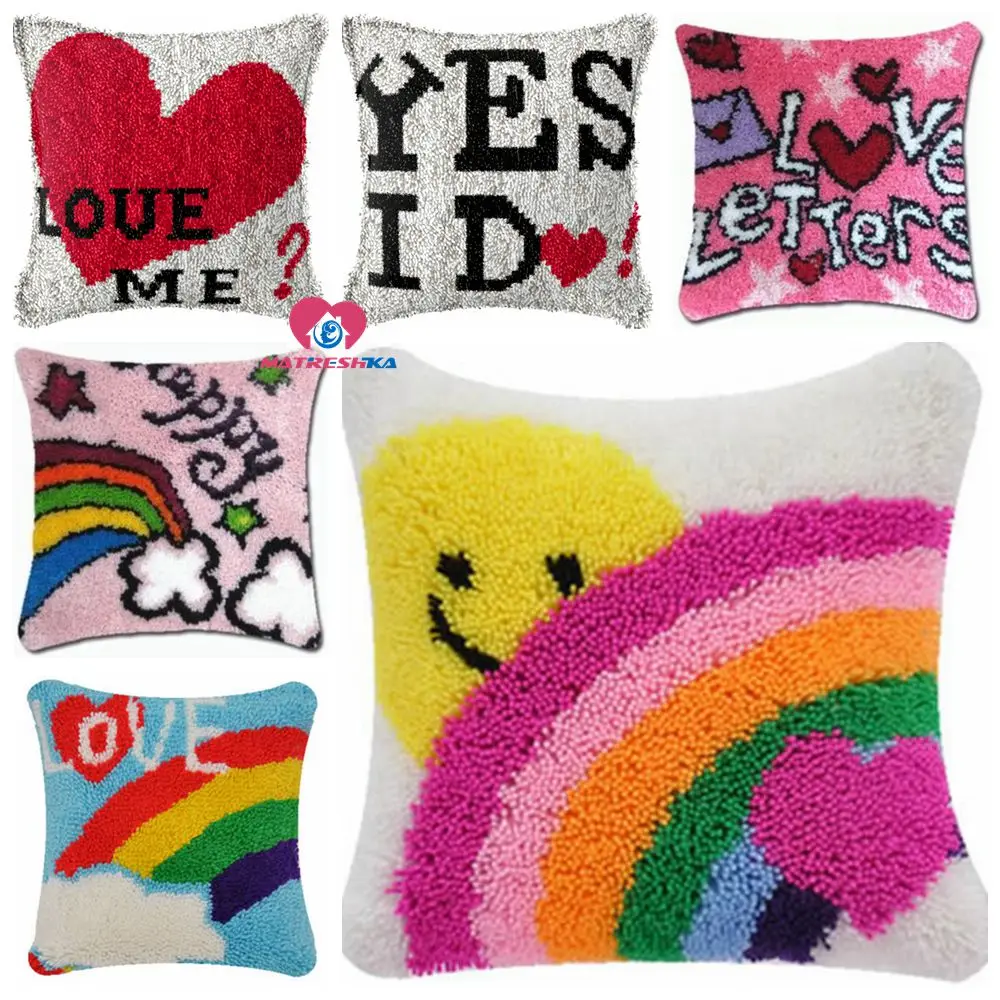 Dropshipping Cartoon heart Cushion Latch Hook Kits Pillow Printed DIY Craft kits Cross Stitch Needlework Crocheting Cushion set
Dropshipping Cartoon heart Cushion Latch Hook Kits Pillow Printed DIY Craft kits Cross Stitch Needlework Crocheting Cushion set