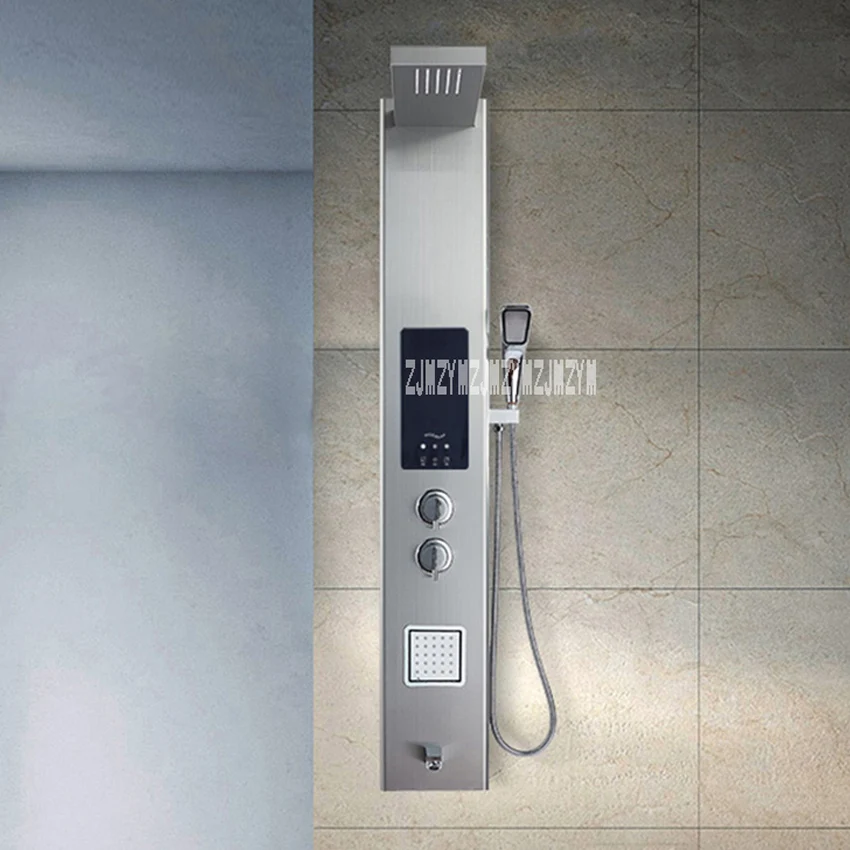 V2 Intelligent Thermostatic Shower Panel Integrated Shower Panel Stainless Steel Shower Set Bathroom Shower Panel 220V 2.5-7.5KW
V2 Intelligent Thermostatic Shower Panel Integrated Shower Panel Stainless Steel Shower Set Bathroom Shower Panel 220V 2.5-7.5KW