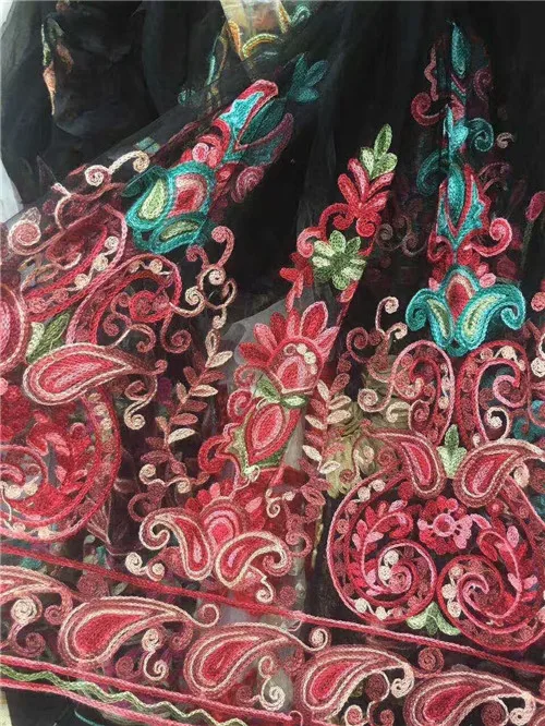 Трехмерное Сетчатое шифоновое платье с цветами кружевная вышивка fabrics026 10|dress