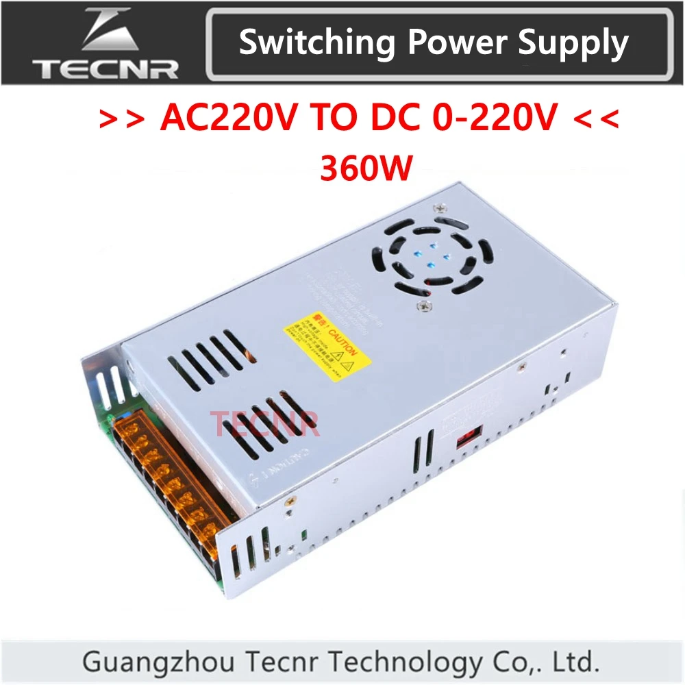 Switching Power Supply 360W input AC220V output DC 0-12V 24V 36V 48V 60V 70V 80V 110V 130V transformer for cnc engraving machine
Switching Power Supply 360W input AC220V output DC 0-12V 24V 36V 48V 60V 70V 80V 110V 130V transformer for cnc engraving machine