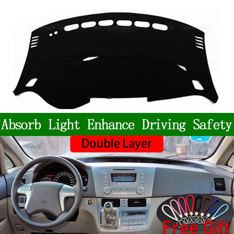 Double Layer Car Stickers For BYD M6 2010 2011 2012 2013 2014-2016 Dashboard Cover Car Accessories Interior Anti-UV Car Decals
Double Layer Car Stickers For BYD M6 2010 2011 2012 2013 2014-2016 Dashboard Cover Car Accessories Interior Anti-UV Car Decals