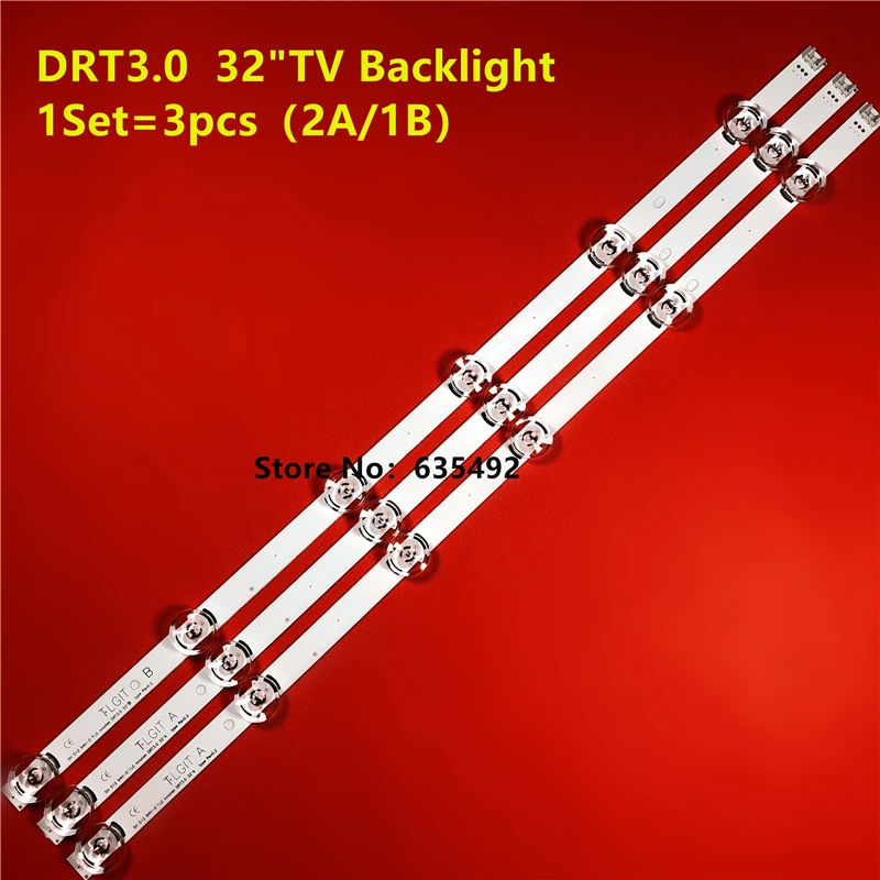 New 3PCS (2A+1B) LED Backlight 6lamp For LG DRT 3.0 32"TV 32MB27VQ 6916l-1974A 1975A 1981A 32LB5610 32LF5610 l32LB552B 32LF5800
New 3PCS (2A+1B) LED Backlight 6lamp For LG DRT 3.0 32"TV 32MB27VQ 6916l-1974A 1975A 1981A 32LB5610 32LF5610 l32LB552B 32LF5800