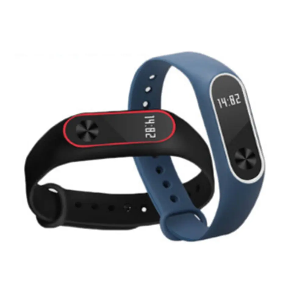 Цветной силиконовый сменный ремешок для Xiaomi mi band 2 Браслет Band умный браслет