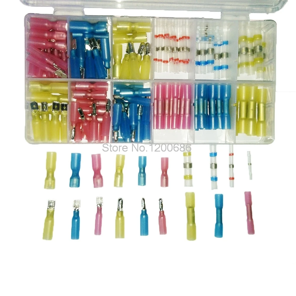150Pcs Waterproof&Seal Electrical Heat Shrink Butt Connectors Soldering Sleeving
150Pcs Waterproof&Seal Electrical Heat Shrink Butt Connectors Soldering Sleeving