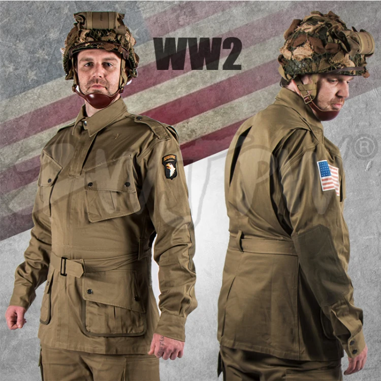 WW2 армии США Военная 101 воздушно десантных Костюмы Униформа США/501101|us uniform|uniform