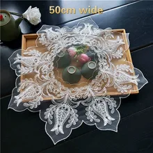 2 Models Exquisite Embroidered European-style Pallet Coaster Fabric Placemat Tea Fruit Plate Pad Dining Coffee Table Cloth Mat