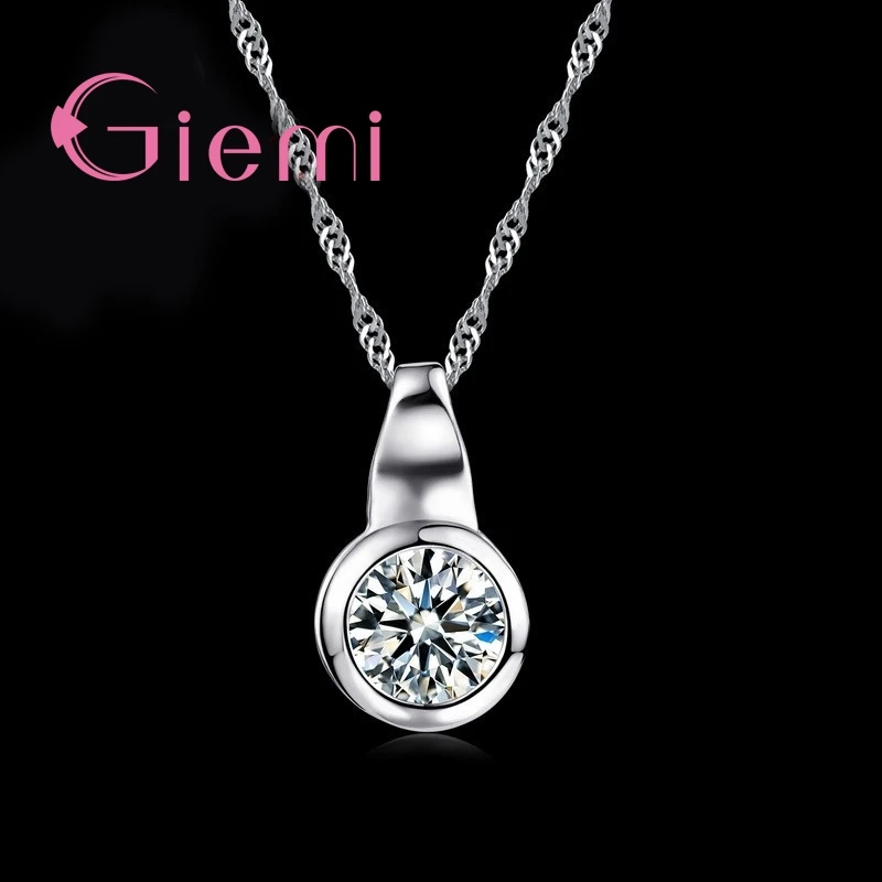 Trendy Fashion Simple 925 Sterling Silver Big Zirconia CZ Circle Drop Necklace For Women Best Gift Elegant Jewelry
Trendy Fashion Simple 925 Sterling Silver Big Zirconia CZ Circle Drop Necklace For Women Best Gift Elegant Jewelry