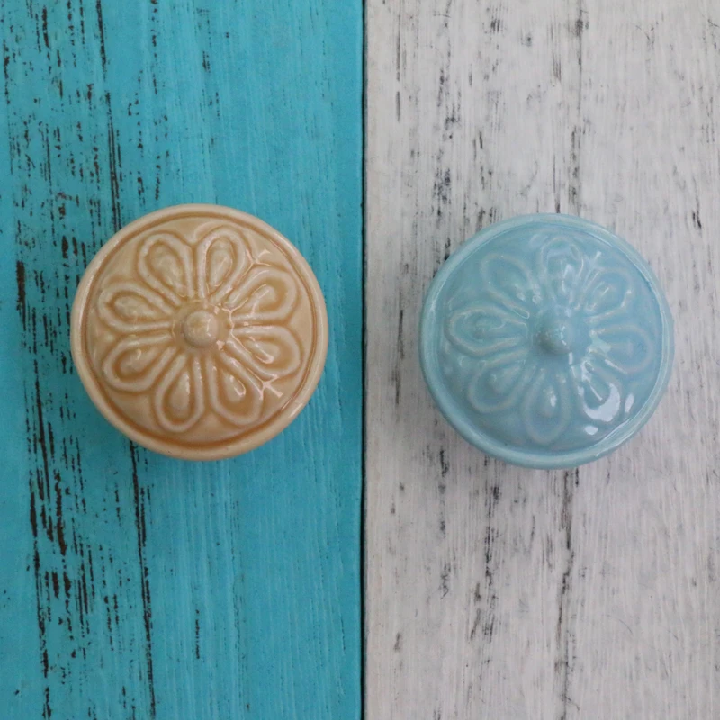 One Piece 38mm Round Flower Ceramic Knobs Cupboard Pulls Drawer Knobs Kitchen Cabinet Handles Euro-Style Furniture Hardware
One Piece 38mm Round Flower Ceramic Knobs Cupboard Pulls Drawer Knobs Kitchen Cabinet Handles Euro-Style Furniture Hardware