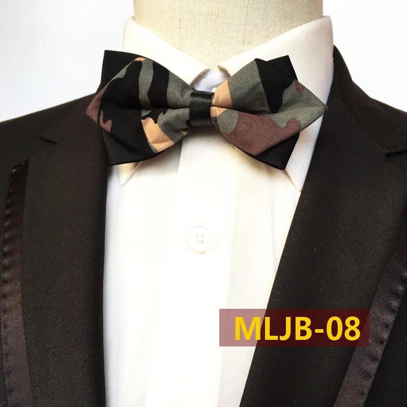 Fashion Camouflage Sharp Corner Bowtie , The Bow Tie Is Pre Tied and Hand Stitched Into Place
Fashion Camouflage Sharp Corner Bowtie , The Bow Tie Is Pre Tied and Hand Stitched Into Place