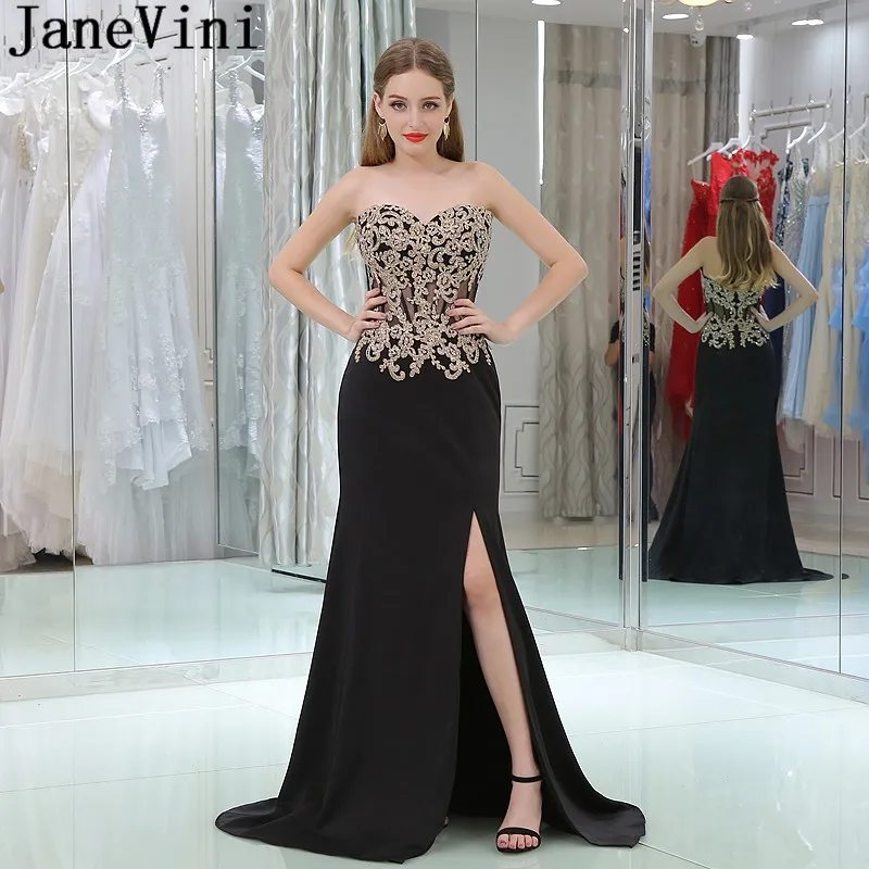JaneVini Black Mermaid Women Elegant Wedding Party Dresses For Weddings Long Chiffon Split Beaded Bridesmaid Dresses Lace Gowns
JaneVini Black Mermaid Women Elegant Wedding Party Dresses For Weddings Long Chiffon Split Beaded Bridesmaid Dresses Lace Gowns
