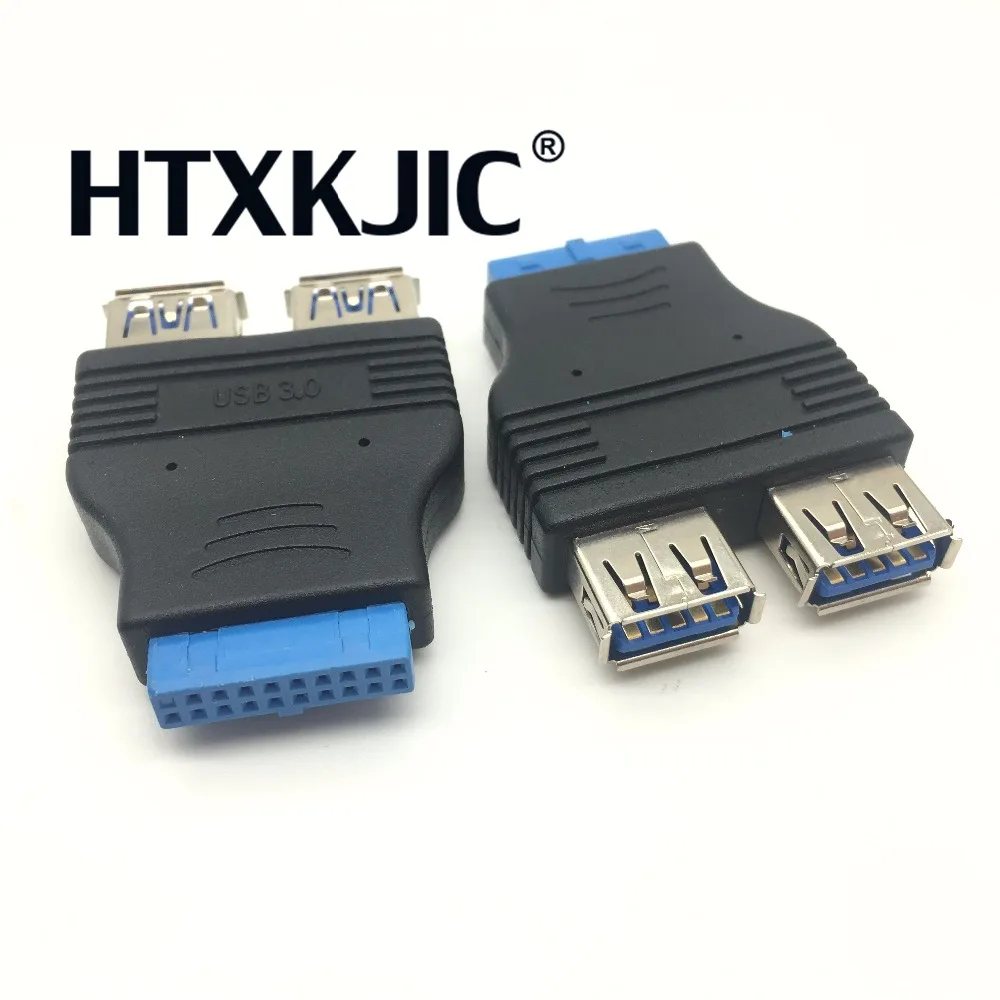 Dual Port USB 3.0 to Motherboard Mainboard Internal 20pin Header Adapter,20-pins to 2 X USB A Female
Dual Port USB 3.0 to Motherboard Mainboard Internal 20pin Header Adapter,20-pins to 2 X USB A Female