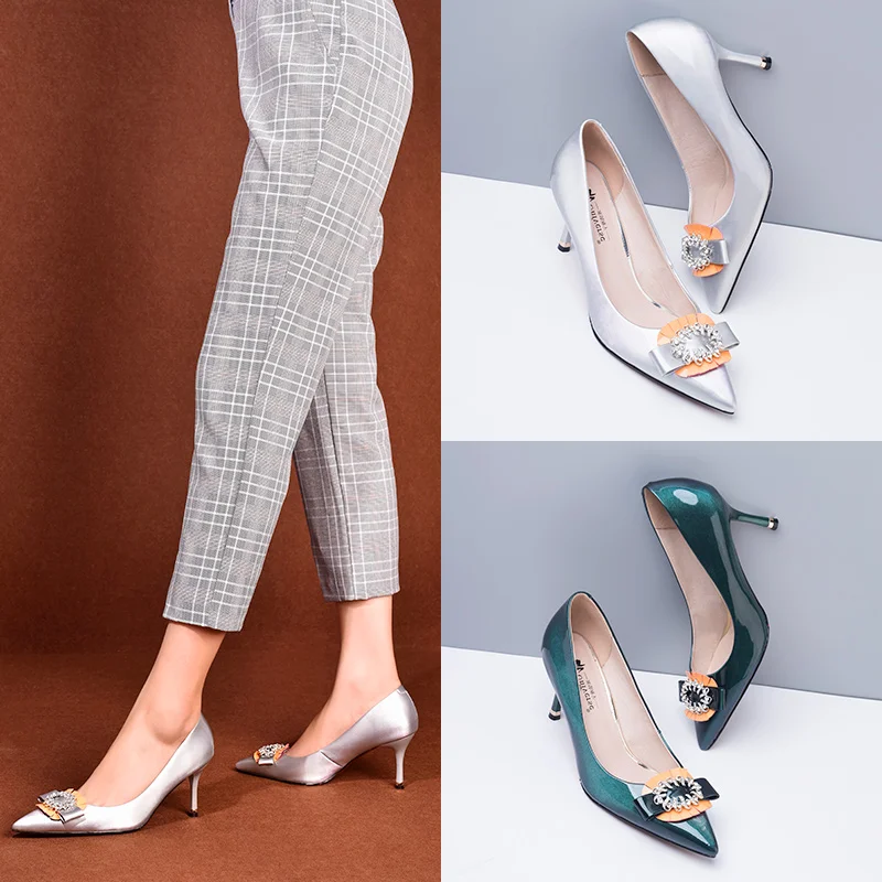 Flower Casual Patent Leather Pumps Thin Heels Pointed Toe Universe 7.5cm High Heels Spring Green Silver Women Ladies Shoes H230
Flower Casual Patent Leather Pumps Thin Heels Pointed Toe Universe 7.5cm High Heels Spring Green Silver Women Ladies Shoes H230