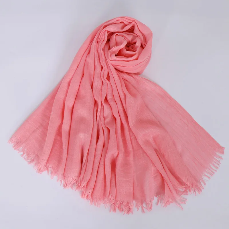 Spring solid Viscose Muslim Hijab Shawl Plain scarves soft cotton Frayed breathable pashmina wraps headband 190x120cm
Spring solid Viscose Muslim Hijab Shawl Plain scarves soft cotton Frayed breathable pashmina wraps headband 190x120cm