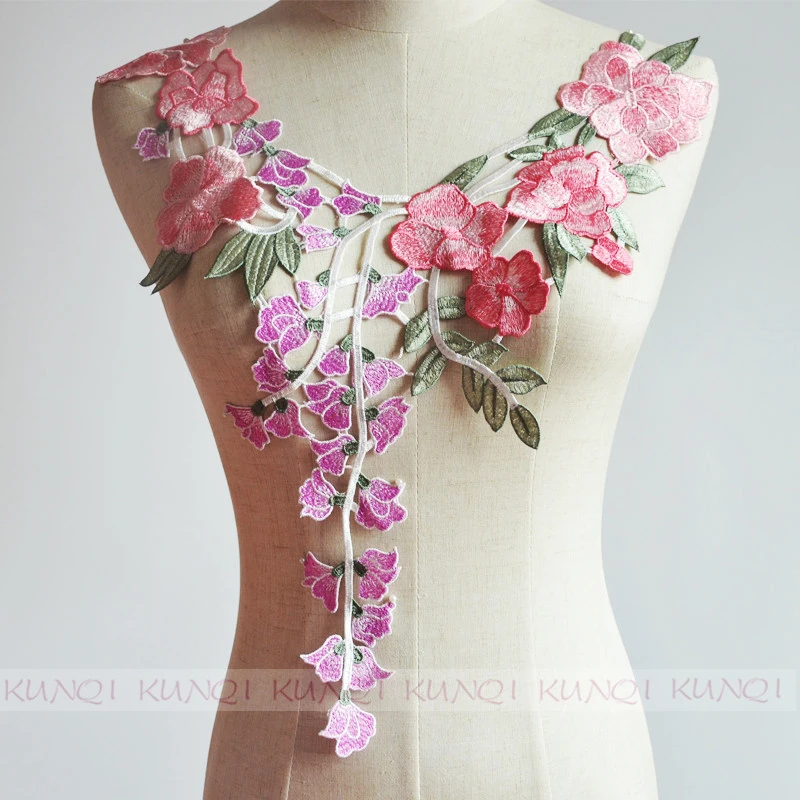 1 Embroidered Lace Neckline Collar Peony Flower Applique Motif Patches Scrapbooking Embossed Sewing Accessories
1 Embroidered Lace Neckline Collar Peony Flower Applique Motif Patches Scrapbooking Embossed Sewing Accessories