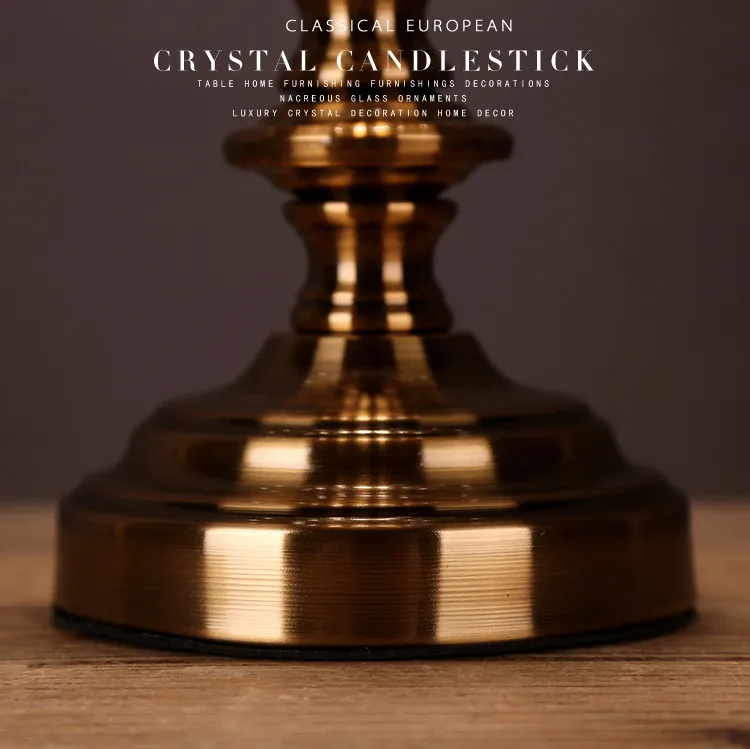 Classical European Glass Candlestick Table Decoration Candle Stand Creative Wedding Decorative Crystal Candle Holders Ornaments
Classical European Glass Candlestick Table Decoration Candle Stand Creative Wedding Decorative Crystal Candle Holders Ornaments