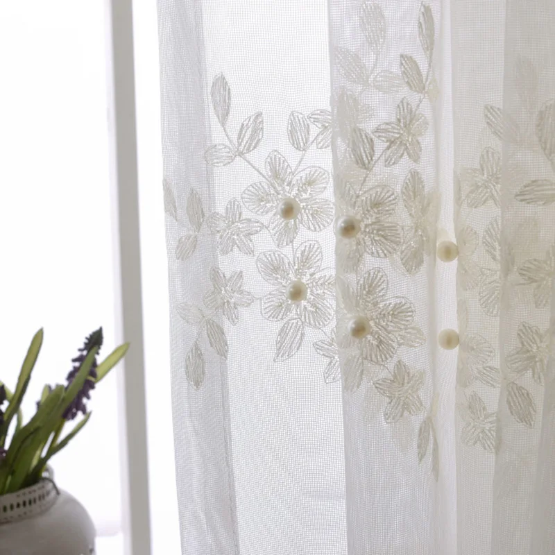 Korean Floral Embroidered Pearl Voile Curtains Curtains for Living Room Sheer Curtains for Bedroom Kids Window Treatments
Korean Floral Embroidered Pearl Voile Curtains Curtains for Living Room Sheer Curtains for Bedroom Kids Window Treatments