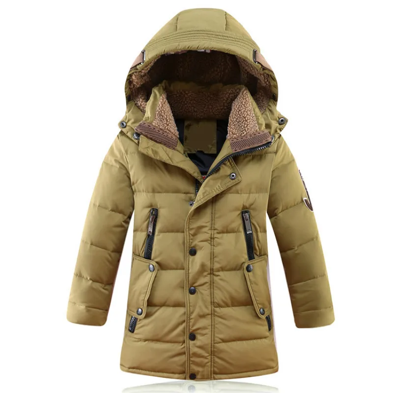 Детская теплая куртка на утином пуху с подкладкой|russia winter|winter children jacketswinter |