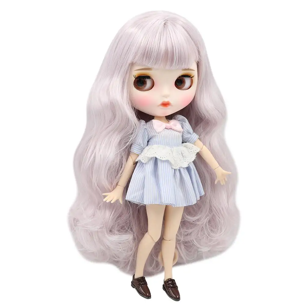 Кукла Blyth ICY DBS 1/6 bjd бледно-фиолетовые волосы Серые Фиолетовые смешанные волосы 30 см кукла на заказ DIY Аниме подарок для девочек
Кукла Blyth ICY DBS 1/6 bjd бледно-фиолетовые волосы Серые Фиолетовые смешанные волосы 30 см кукла на заказ DIY Аниме подарок для девочек