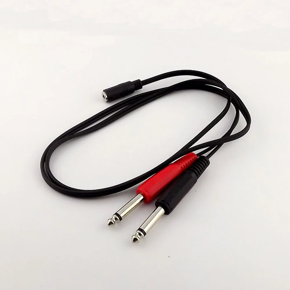 10pcs 3.5mm Female Socket to 2x 6.35mm TRS Mono Male Plug Audio Adapter Cable Cord 3FT
10pcs 3.5mm Female Socket to 2x 6.35mm TRS Mono Male Plug Audio Adapter Cable Cord 3FT