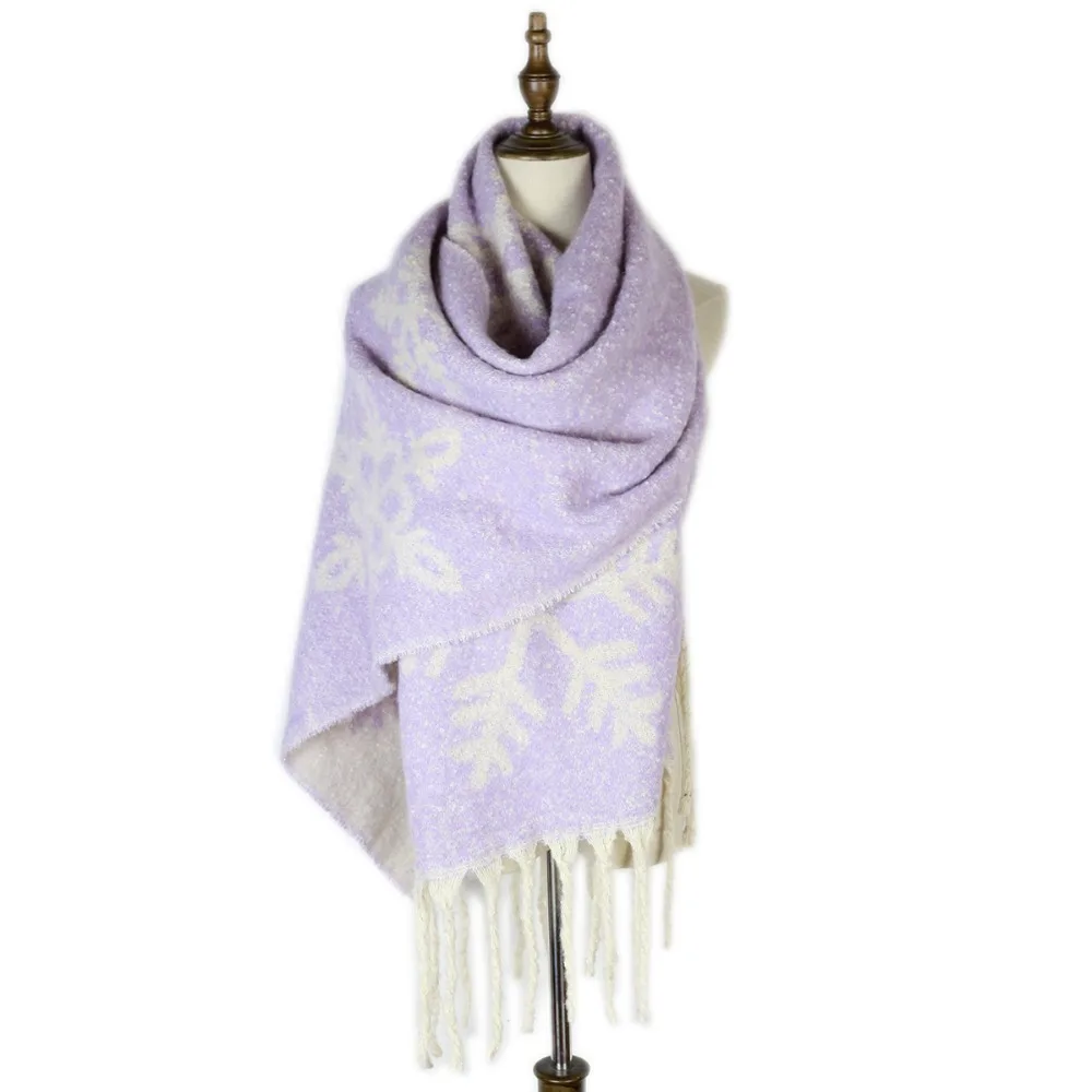 Winter Snowflake Shawls Stoles Fashion Cashmere Loop Yarn Mujer Warm Scarf Wrap Jacquard Capes Christmas Gifts for Teacher
Winter Snowflake Shawls Stoles Fashion Cashmere Loop Yarn Mujer Warm Scarf Wrap Jacquard Capes Christmas Gifts for Teacher