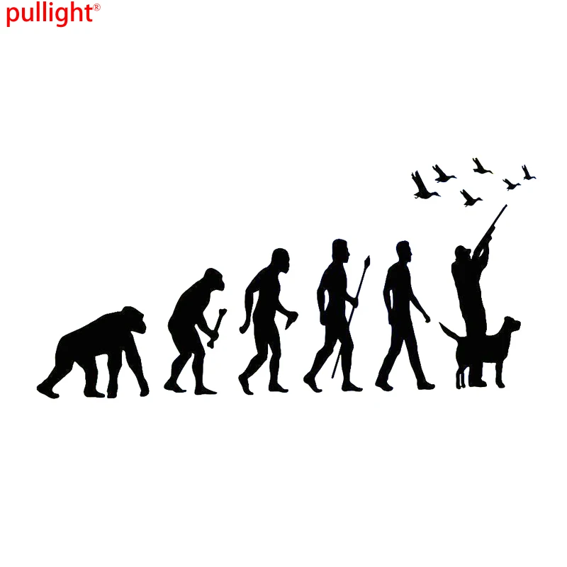 Hunt Evolution Hunter With Dog Duck Vinyl Decal Accessories Interesting Car-styling Car Sticker
Hunt Evolution Hunter With Dog Duck Vinyl Decal Accessories Interesting Car-styling Car Sticker