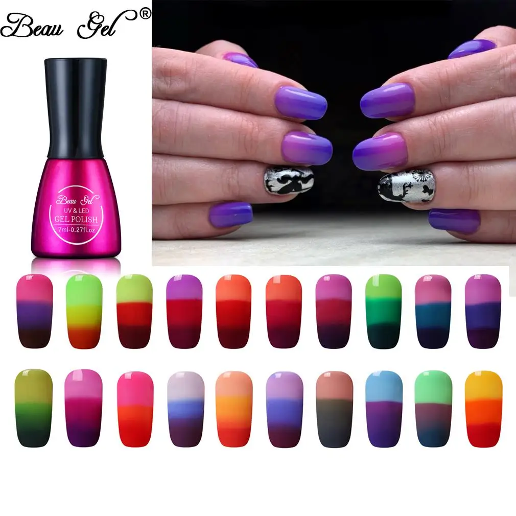 Beau Gel 7ml Nail Art Temperature Change Color UV Gel Nail Polish Soak Off LED Nail Gel Lacquer Semi Permanent Gel Varnishes
Beau Gel 7ml Nail Art Temperature Change Color UV Gel Nail Polish Soak Off LED Nail Gel Lacquer Semi Permanent Gel Varnishes