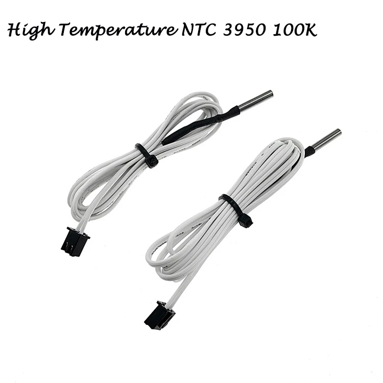 Запчасти для 3D принтера HT NTC100K Ом 3950 термистор 1 м/2 м Высокотемпературный Датчик NTC