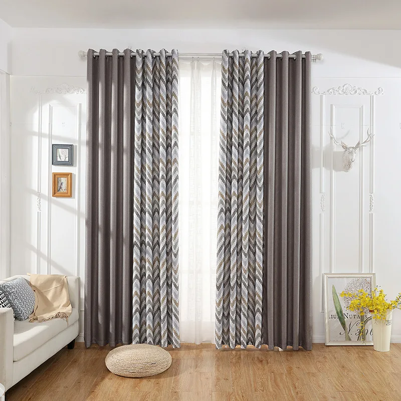 Poly Linen Printed shading Curtain for Living Room bed room striped window treatment
Poly Linen Printed shading Curtain for Living Room bed room striped window treatment