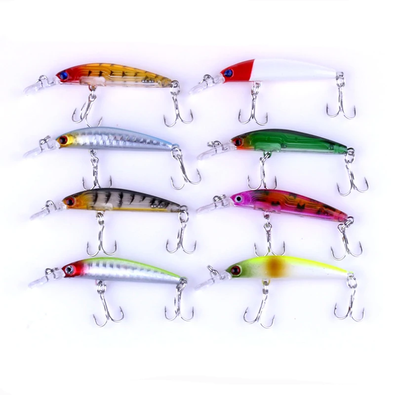 1 шт. блесна рыболовные приманки 8 цветов рыболовная приманка на окуня 7 см/4 г