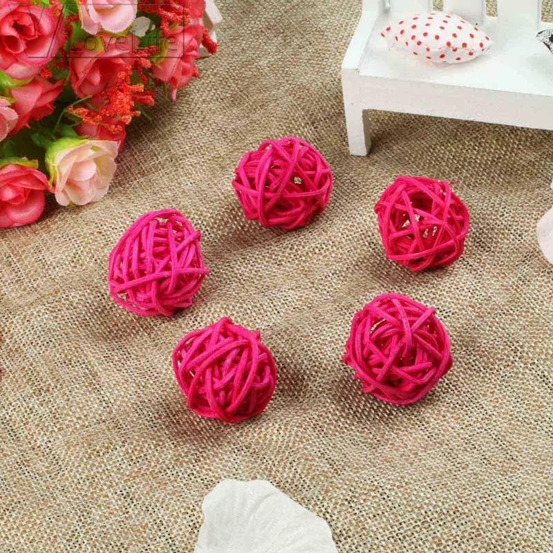 10pcs 3cm Rattan Round Many Colors Wedding Decoration Birthday Party DIY Ornaments Lovely Rattan Star Sepak Takraw Kids Toys
10pcs 3cm Rattan Round Many Colors Wedding Decoration Birthday Party DIY Ornaments Lovely Rattan Star Sepak Takraw Kids Toys